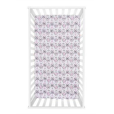 Trend Lab Woodland Portraits Fitted Crib Sheet