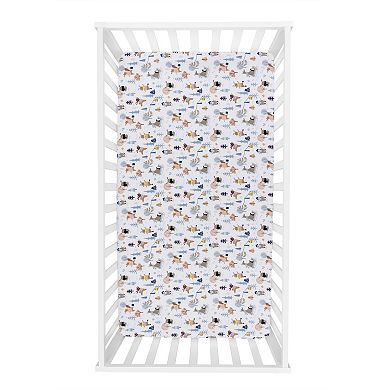 Trend Lab Winter Park Flannel Fitted Crib Sheet
