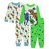 Toddler Boy Jurassic World "World Of Dinos" 4-Piece Pajama Set