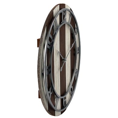 Sonoma Goods For Life Two Tone Wall Clock