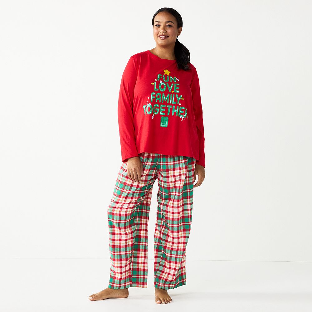 Plus Size Jammies For Your Families® Joyful Celebration Family Together