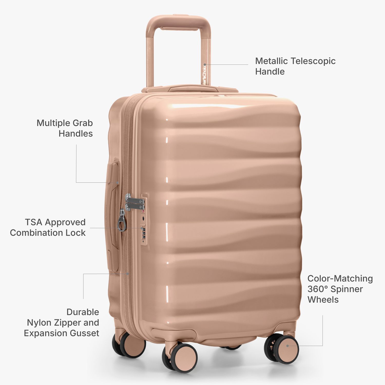 Traveler's Choice Edinburgh II Hardside Spinner Luggage