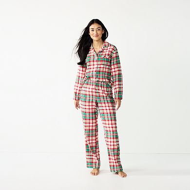 Women's Jammies For Your Families® Joyful Celebration Flannel Pajama Set In Regular & Tall