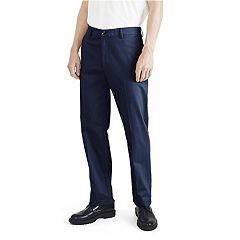  George Men's Pleated Cuffed Microfiber Dress Pants With  Adjustable Waistband (42x30, Navy) : Clothing, Shoes & Jewelry