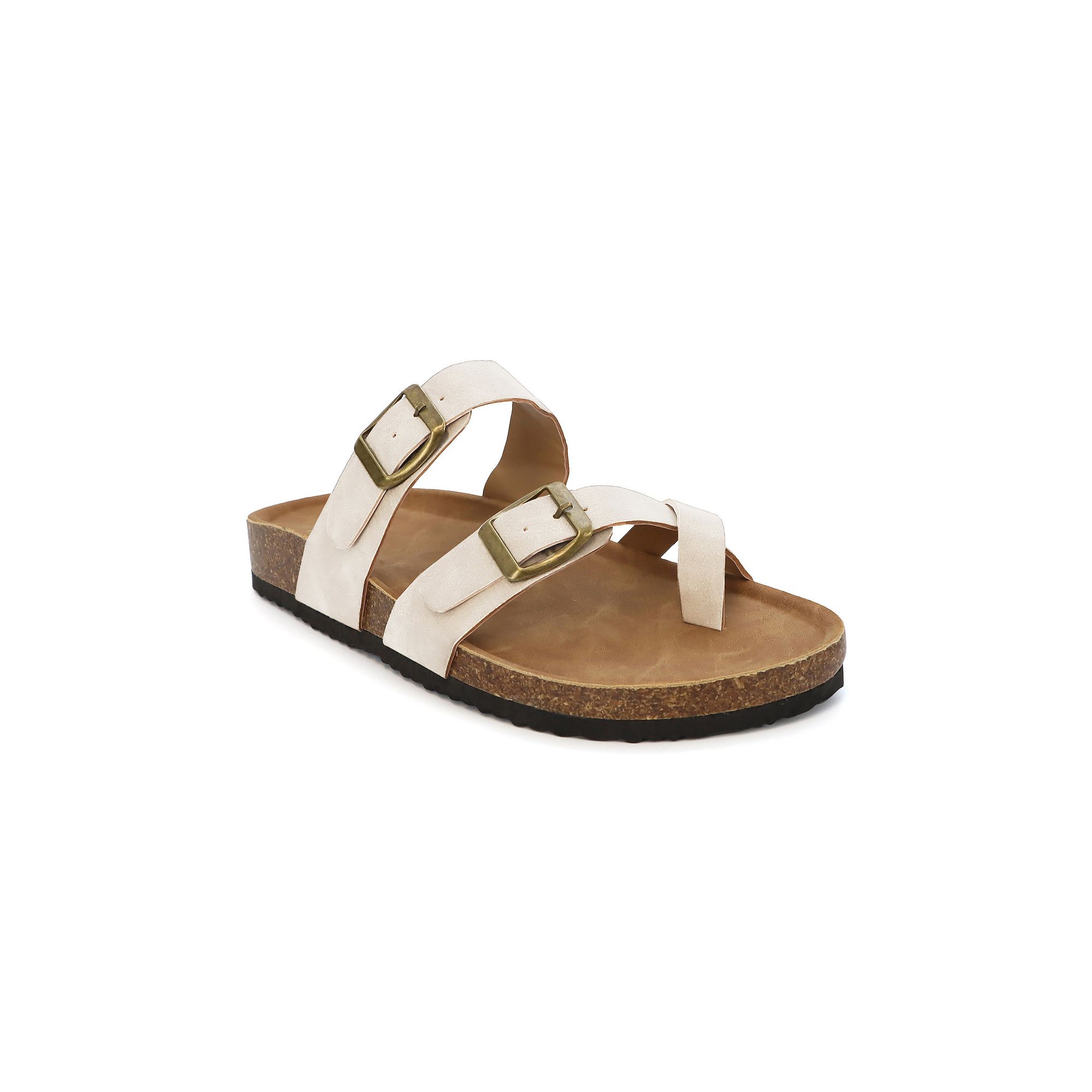 Yoki Gian 280 Womens Cork Footbed Sandals, Size: 6.5, Brown