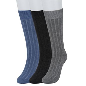 Men's Sonoma Goods For Life® 3-pack Ribbed Dress Socks