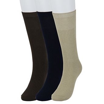 Men's Sonoma Goods For Life® 3-pack Ribbed Dress Socks