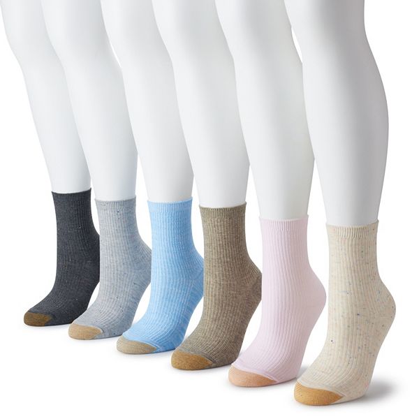 Women's GOLDTOE® 6Pack Crew Socks