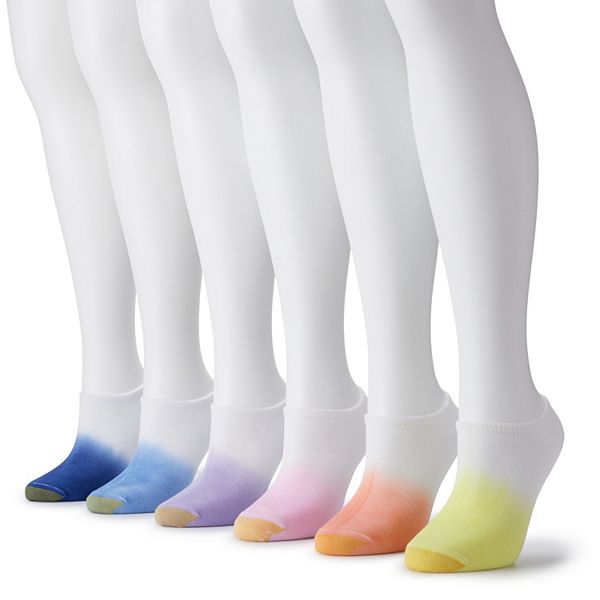 Women's GOLDTOE® 6Pack Dip Dye NoShow Socks