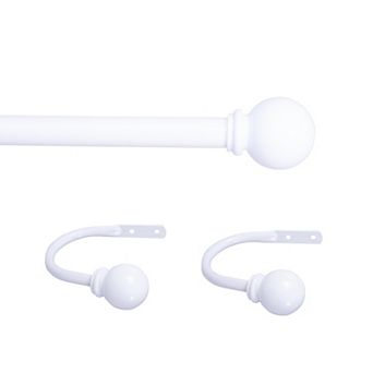 Kenney Chelsea 5/8” Decorative Curtain Rod & Holdback Set