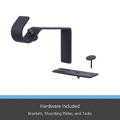 Kenney® Fast Fit™ Carlin 5/8" No Measure Curtain Rod