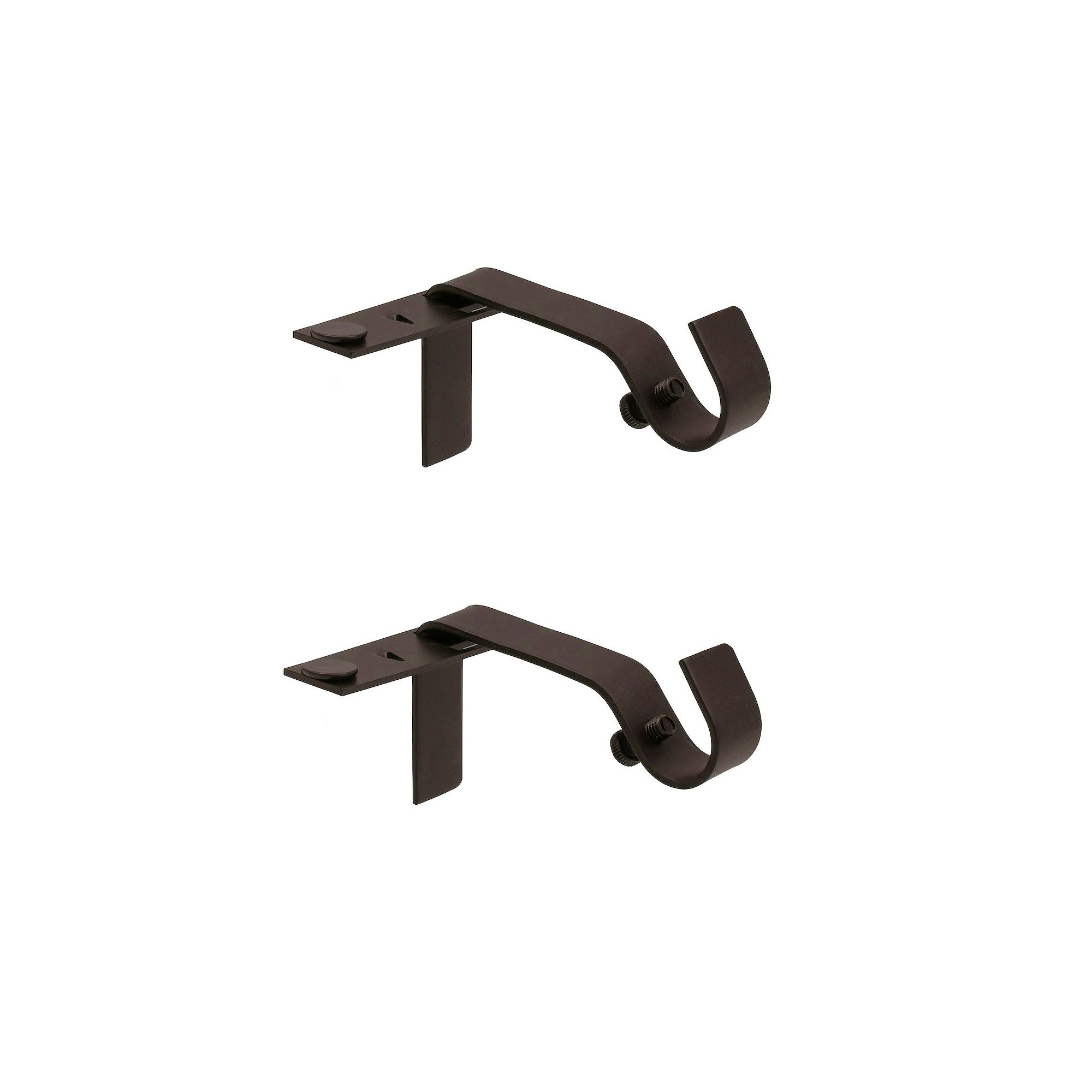 Kenney® Fast Fit™ 5/8 No Measure Curtain Rod Brackets 2-pack Set, Oil