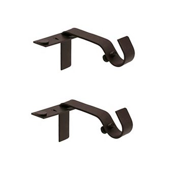 Kenney® Fast Fit™ 5/8" No Measure Curtain Rod Brackets 2-pack Set