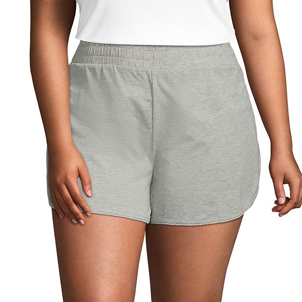 Plus Size Lands End Women s Comfort Knit Pajama Shorts with Built