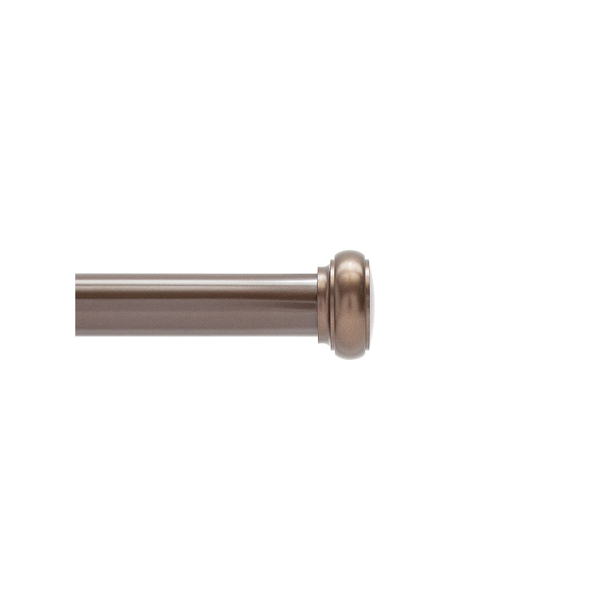 Kenney® Weaver 1” Standard Decorative Window Curtain Rod, Brown