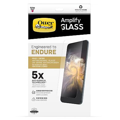OtterBox Amplify Antimicrobial Glass Screen Protector for Apple iPhone 13 / 13 Pro - Clear