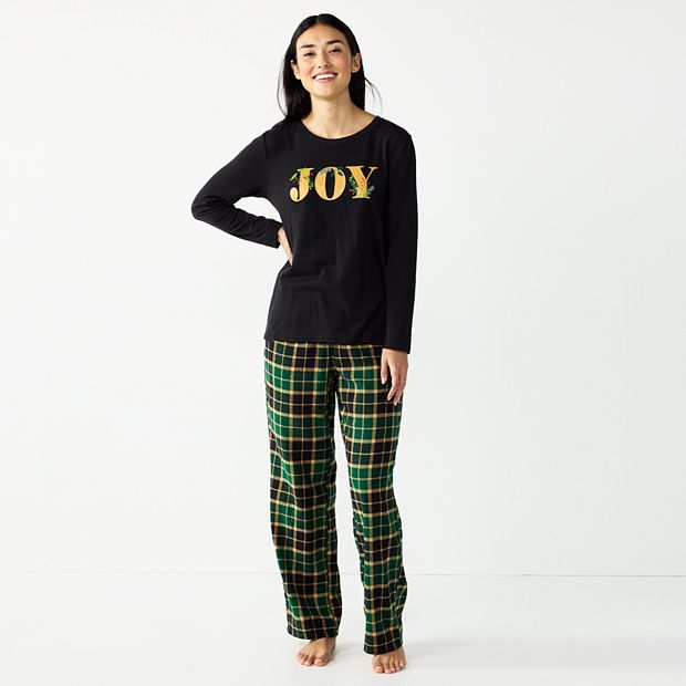 Women's Jammies For Your Families® Pine Needles & Snow Plaid