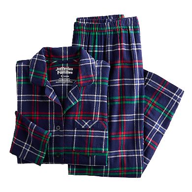 Women's Jammies For Your Families® Christmas Morning Plaid Flannel Top & Bottoms Pajama Set