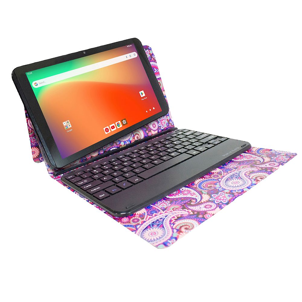 Visual Land Prestige Elite 10.1" 128GB Android 13 Quad-Core Tablet w/ Keyboard