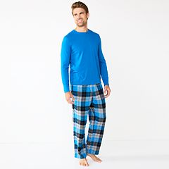 Men's Big & Tall Sonoma Blue Sasquatch Flannel Sleep Pajama Pants 2XB 2XL