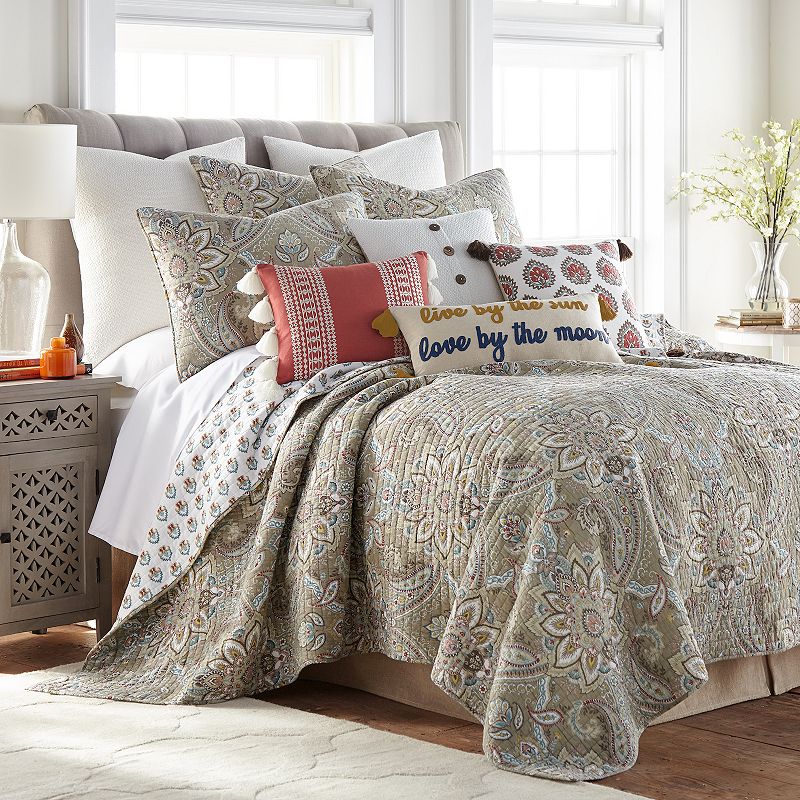 Levtex Home Kassandra Quilt Set with Shams, Multicolor, Full/Queen