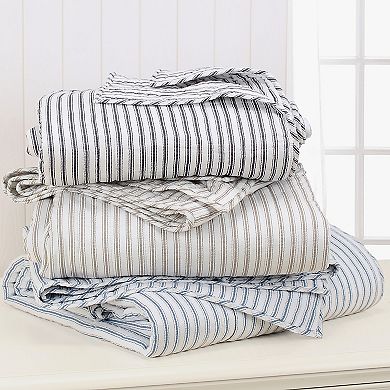 Levtex Home Tobago Stripe Taupe Quilt Set with Shams