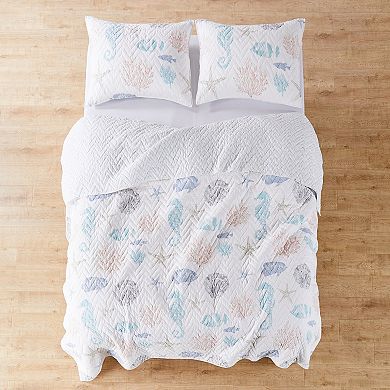 Levtex Home Blue Sea Quilt Set with Shams