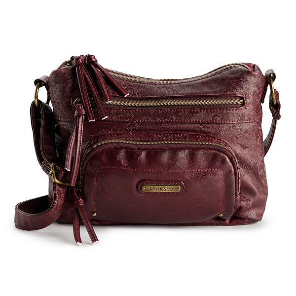 Stone Mountain Embossed Smoky Mountain Super Crossbody-Cognac