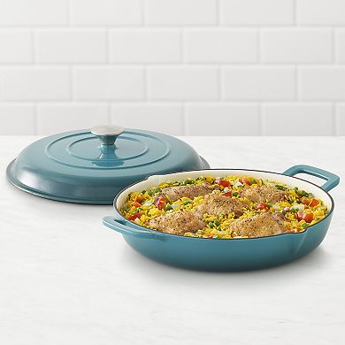 Food Network??? 3.5-qt. Enameled Cast-Iron Braiser with Lid