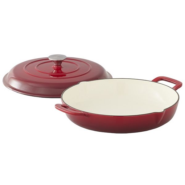 Food Network™ 3.5qt. Enameled CastIron Braiser with Lid