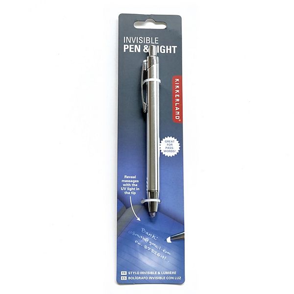 Kikkerland Invisible Ink Pen & Light