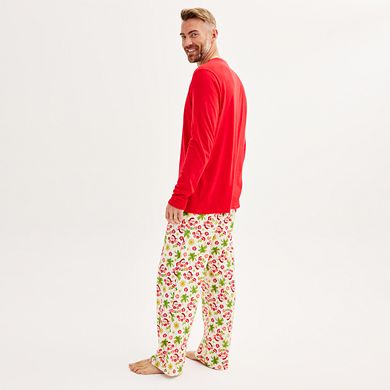 Men's Jammies For Your Families® Christmas Spirit Top & Pants Pajama Set