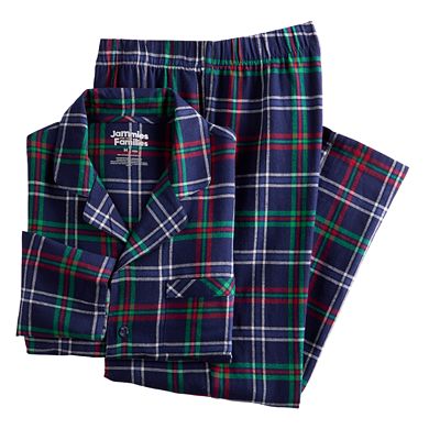 Men's Jammies For Your Families® Christmas Morning Plaid Flannel Top & Bottoms Pajama Set