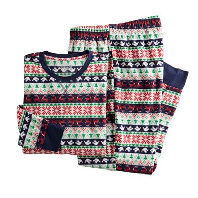 Men's Jammies For Your Families® Christmas Morning Fairisle Top & Bottoms Pajama Set
