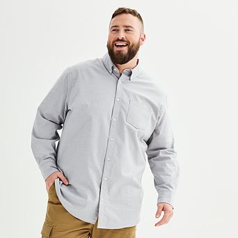 Big & Tall Sonoma Goods For Life® Perfect Length Button-Down Shirt