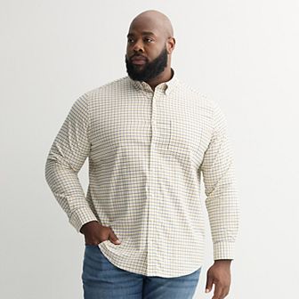 Big & Tall Sonoma Goods For Life® Perfect Length Button-Down Shirt