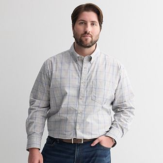 Big & Tall Sonoma Goods For Life® Perfect Length Button-Down Shirt
