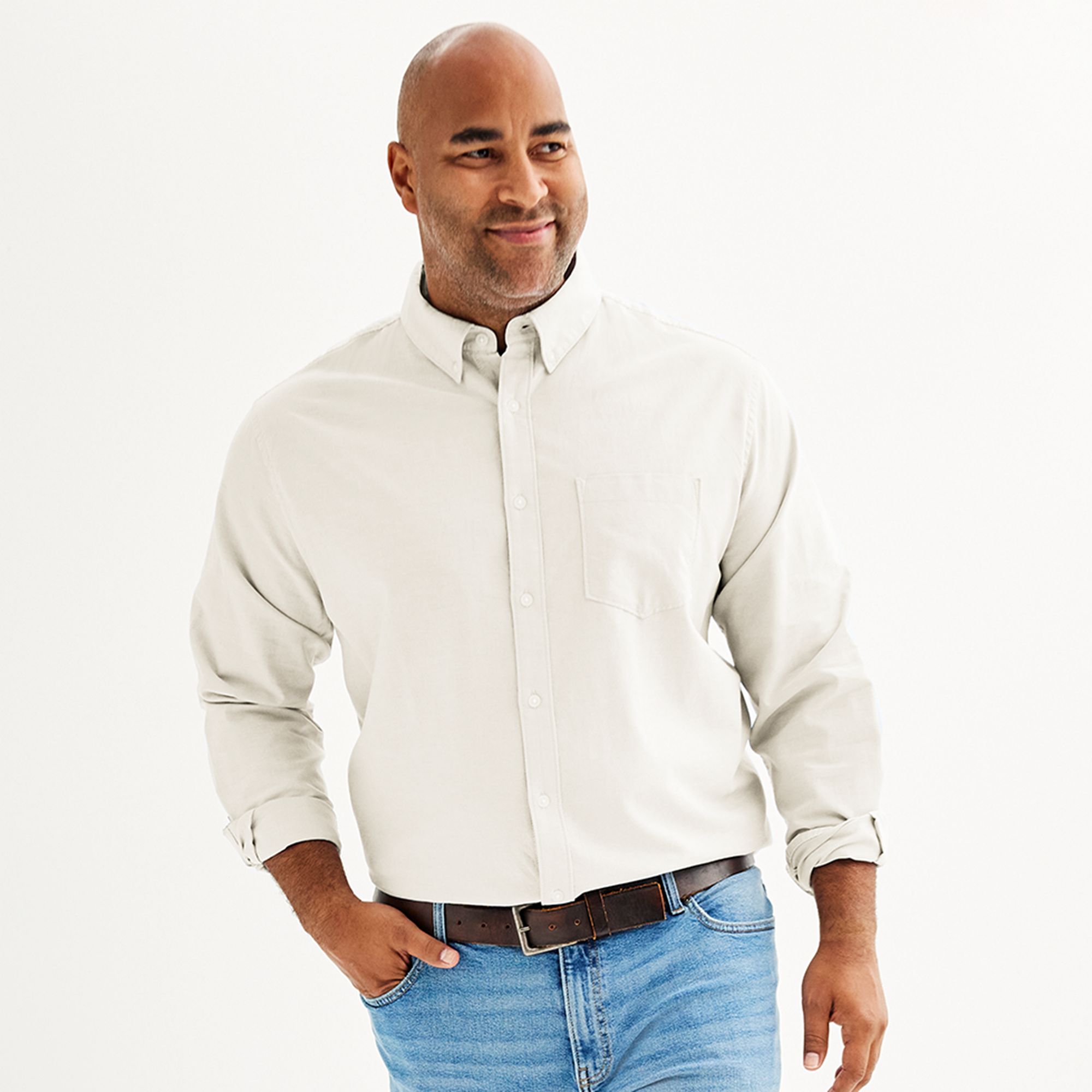 Big & Tall Sonoma Goods For Life® Perfect Length Button-Down Shirt, Mens,