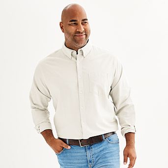 Big & Tall Sonoma Goods For Life® Perfect Length Button-Down Shirt