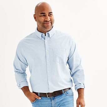Big & Tall Sonoma Goods For Life® Perfect Length Button-Down Shirt