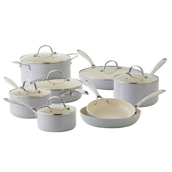 Food Network™ 10-pc. Nonstick Stainless Steel Ceramic Cookware Set