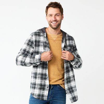 Kohls hooded flannel sale