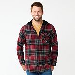 Men's Sonoma Goods For Life® Hooded Flannel Button-Down Shirt