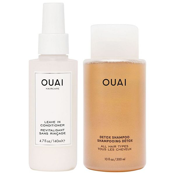 OUAI Detox Shampoo & Leave in Conditioner Hair Set