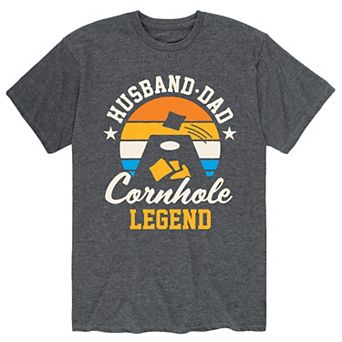 Men's Husband Dad Cornhole Legend Tee