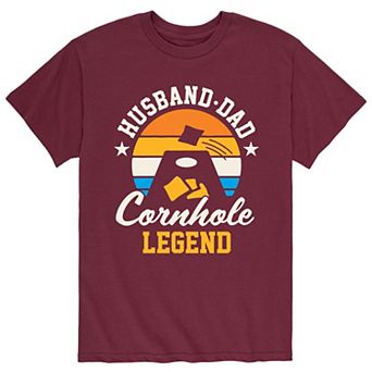 Men's Husband Dad Cornhole Legend Tee