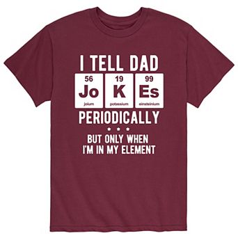 Men's Dad Jokes Periodically Tee