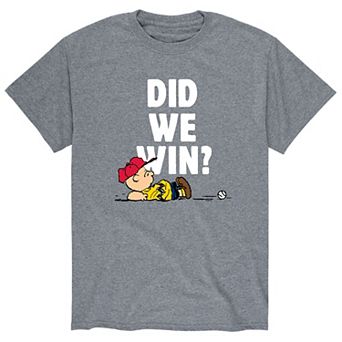 Men's Peanuts Did We Win Tee