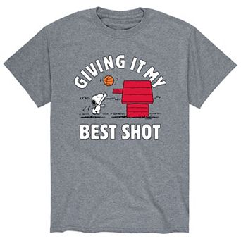 Men's Peanuts Giving Best Shot Tee