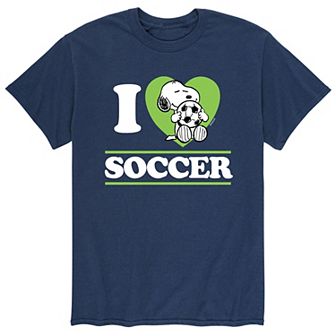 Men's Peanuts I Love Soccer Tee